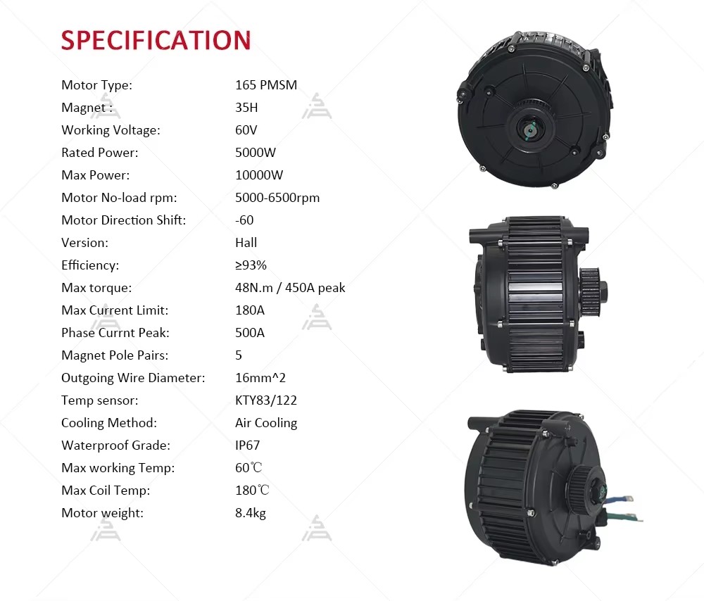 QSMOTOR QS165 V2 5000W 72V Mid - Mid Drive Motor Kit 72V 5000W ulasan dan harga