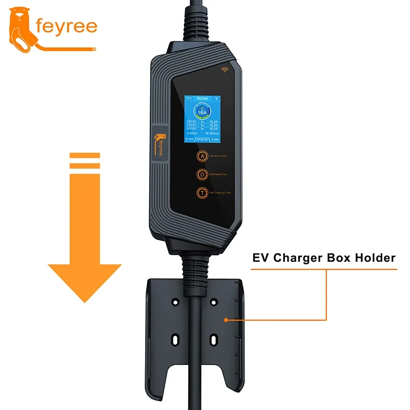 feyree 11KW 16A 3Phase Type2 P - Type 2 Portable Ev Charger 11Kw Cee ulasan dan harga