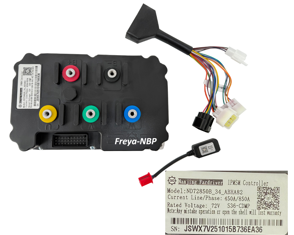 QS180 72-96V 8000W Mid Drive E - Fardriver Nd72850 Controller ulasan dan harga