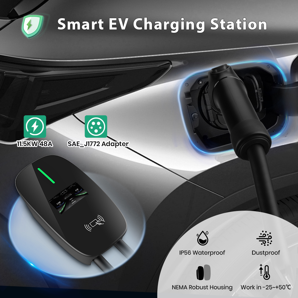 Junsun Level 2 EV Charger 48A  - J1772 Evse 32A Level 2 Charger ulasan dan harga