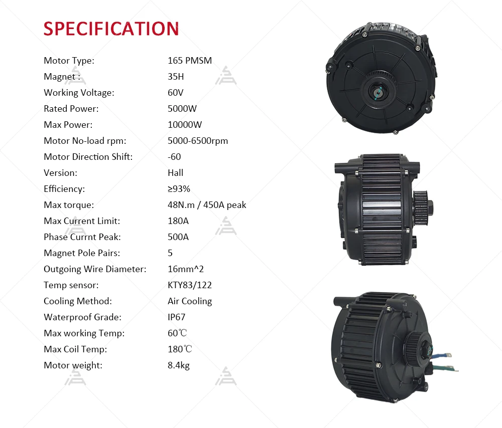 QS165 V2 5000W 72V Mid Drive M - Mid Drive Motor Kit 72V 5000W ulasan dan harga