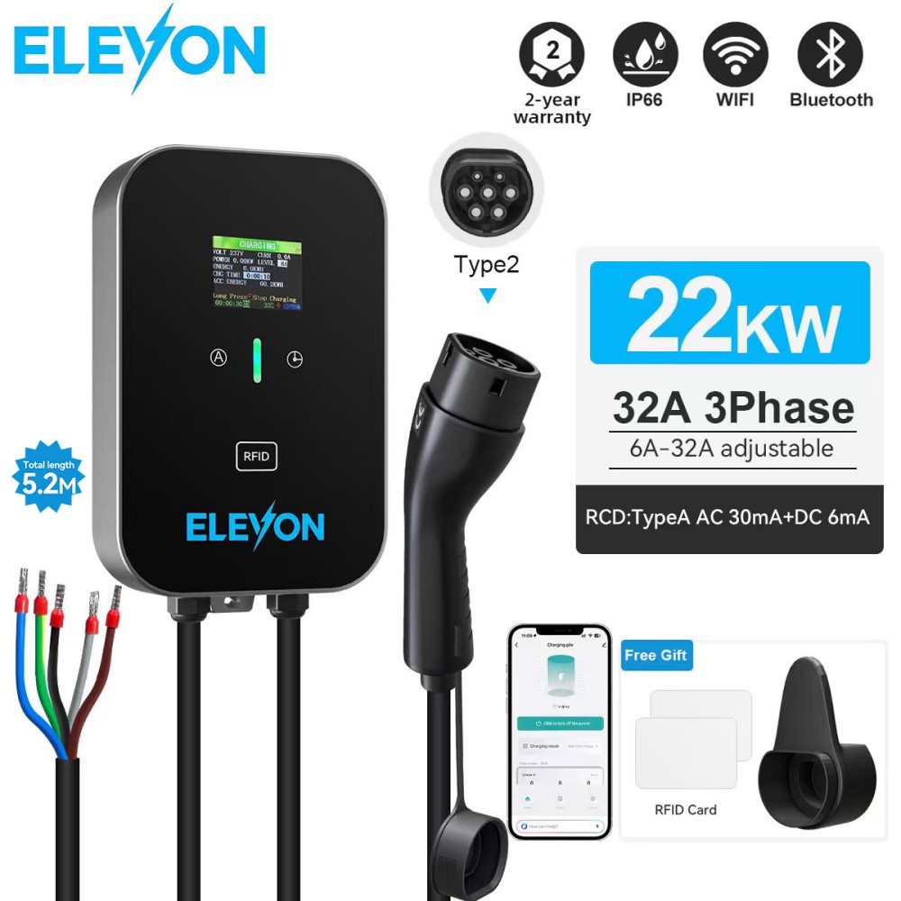 ELEVON EV Charging Station 22K - Ev Charger Type 2 22Kw 32A 3 Phase ulasan dan harga